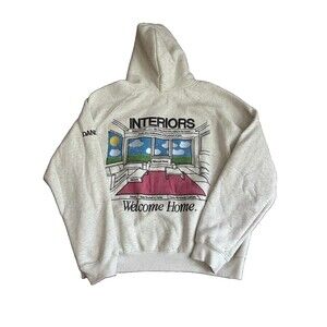 Dandy Interior Designer Home Oversized Lux Grey Hoodie Large